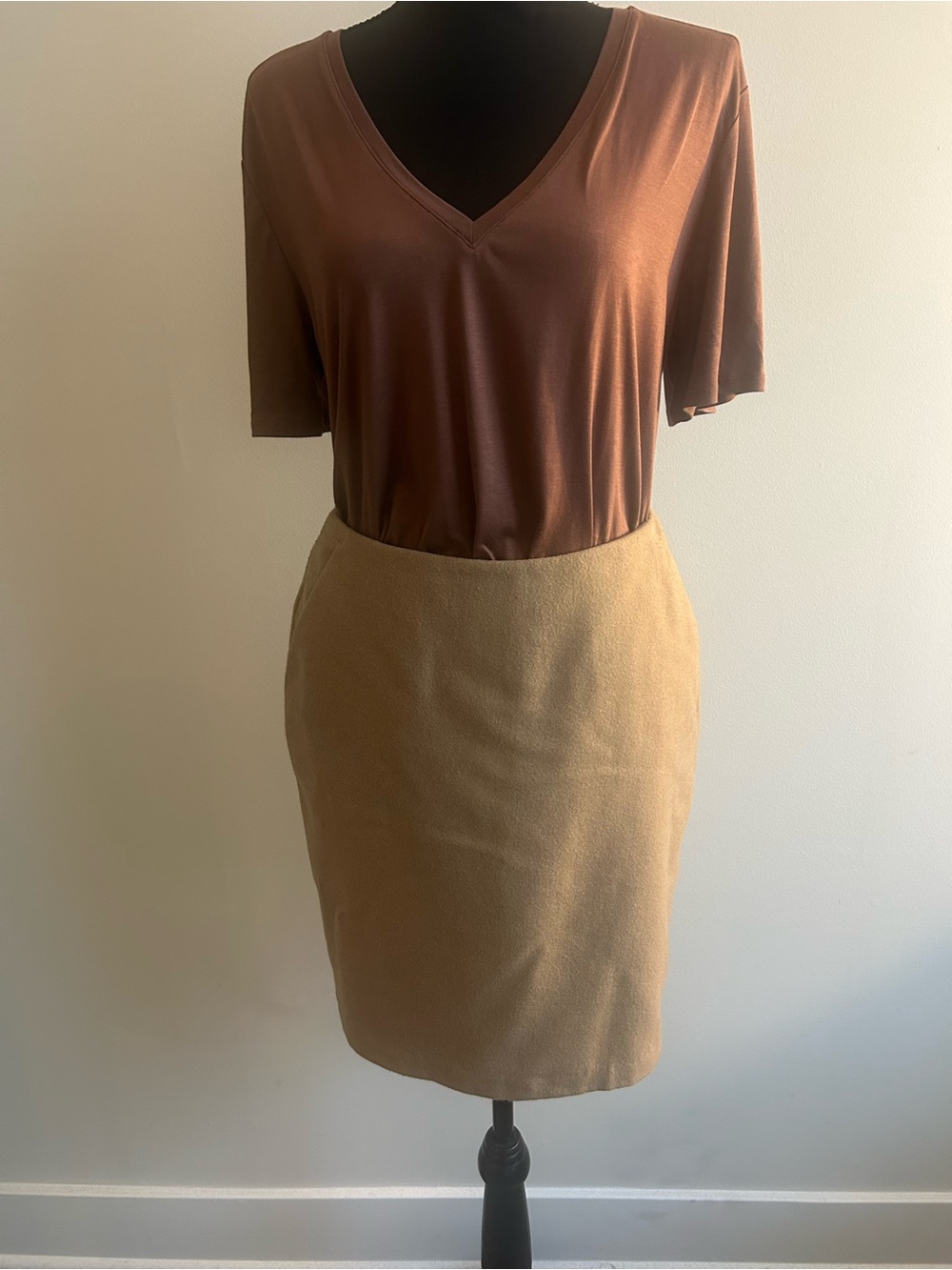 Pins & Needles Tan Pencil Skirt